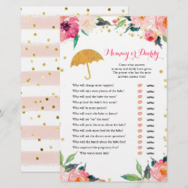 Gold Floral April schaadt mama of papa