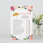 Gold Floral April schaadt mama of papa (Staand voorkant)