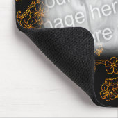 Gold Floral Art Your Photo Lijst Muismat (Hoek)