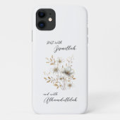 Gold Floral Bismillah Alhamdulliah Case-Mate iPhone Case (Achterkant)