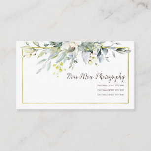 Gold Floral Boho   Visitekaartjes   Fotografie