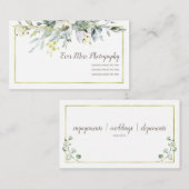 Gold Floral Boho | Visitekaartjes | Fotografie (Voorkant / Achterkant)