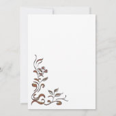 Gold Floral Border Surprise 40th Birthday Dinner Kaart (Achterkant)