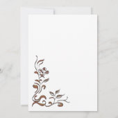 Gold Floral Border Surprise 50th Birthday Dinner Kaart