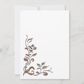 Gold Floral Border Surprise 60th Birthday Dinner Kaart (Achterkant)