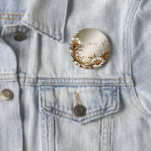 Gold Floral Button (In situ)
