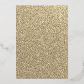 Gold Floral Champagne 50 en Fabulous Birthday Folie Uitnodiging (Achterkant)