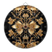 Gold Floral Dartboard Dartbord (Voorkant)