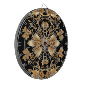 Gold Floral Dartboard Dartbord (Voorkant Links)
