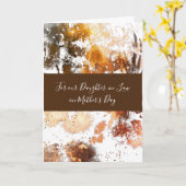 Gold Floral Daughter-in-Law Moederdag Kaart (Gele Bloem)