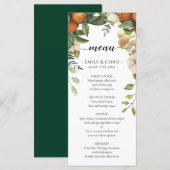 Gold Floral | Elegant Eucalyptus Greenery Menu (Voorkant / Achterkant)