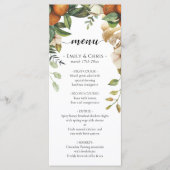 Gold Floral | Elegant Eucalyptus Greenery Menu (Voorkant)