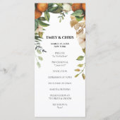 Gold Floral | Elegant Eucalyptus Greenery Programmakaart (Voorkant)