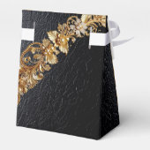 Gold Floral Embellishments Favor Box Bedankdoosjes (Achterkant)