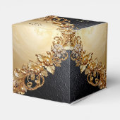 Gold Floral Embellishments Favor Box Bedankdoosjes (Achterkant)