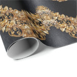 Gold Floral Embellishments Wrapping Paper Cadeaupapier<br><div class="desc">Beautiful Gold Floral Embellishments Wrapping Paper</div>