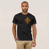Gold Floral Fleur #1 T-shirt (Voorkant volledig)