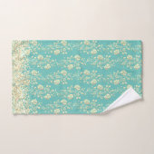 Gold Floral Glittery Glam Bad Handdoek (Handdoek)