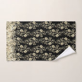 Gold Floral Glittery Glam Bath-handdoekset Bad Handdoek (Handdoek)