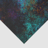 Gold Floral Grunge Damask Tissuepapier (Detail)