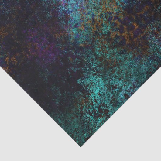 Gold Floral Grunge Damask Tissuepapier (Detail)