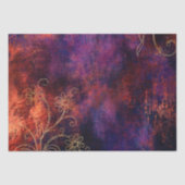 Gold Floral Grunge Damask Tissuepapier (Voorkant)