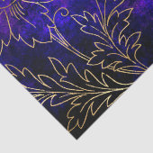  Gold Floral Grunge Damask Tissuepapier (Detail)