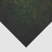  Gold Floral Grunge Damask Tissuepapier (Detail)