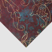  Gold Floral Grunge Damask Tissuepapier (Detail)