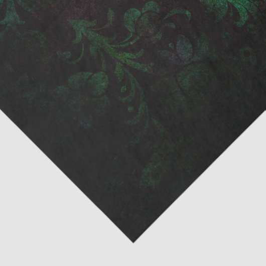  Gold Floral Grunge Damask Tissuepapier (Detail)