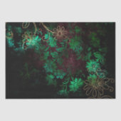  Gold Floral Grunge Damask Tissuepapier (Voorkant)