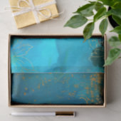  Gold Floral Grunge Harlequin Damask Tissuepapier (Geschenk)