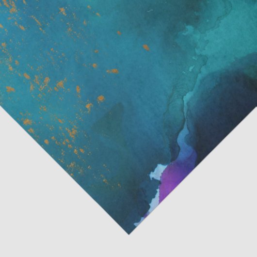  Gold Floral Grunge Harlequin Damask Tissuepapier (Detail)