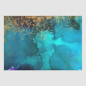  Gold Floral Grunge Harlequin Damask Tissuepapier (Voorkant)