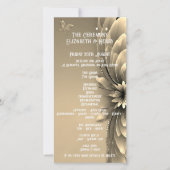Gold floral Invitation" (Voorkant)