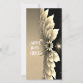 Gold floral Invitation" (Achterkant)