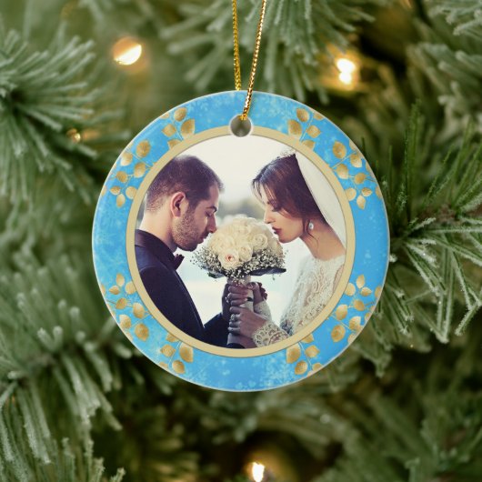 Gold Floral Keramisch Ornament (Boom)