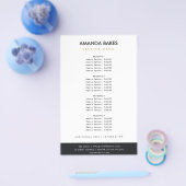 GOLD FLORAL LAUREL WREATH INITIAAL PRICTION SERVIC FLYER (Enkel)