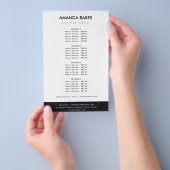 GOLD FLORAL LAUREL WREATH INITIAAL PRICTION SERVIC FLYER (Hand)