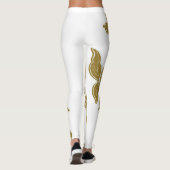 Gold Floral Leggings (Achterkant)