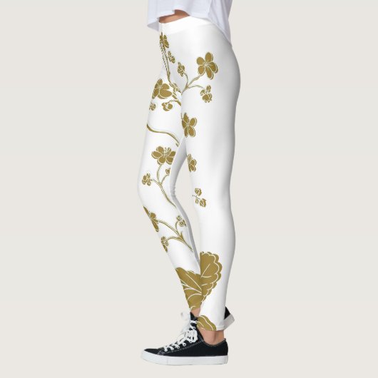 Gold Floral Leggings (Links)