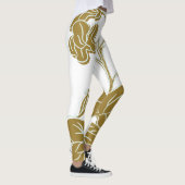 Gold Floral Leggings (Rechts)