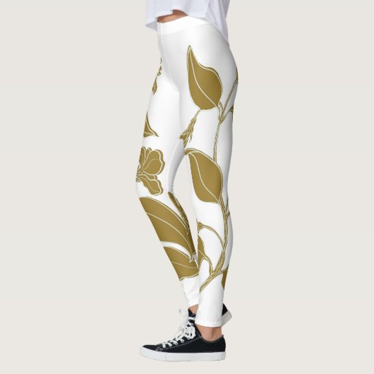 Gold Floral Leggings (Links)