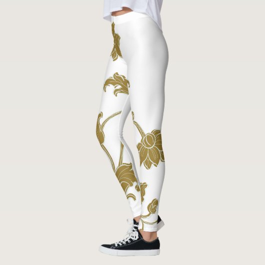 Gold Floral Leggings (Links)
