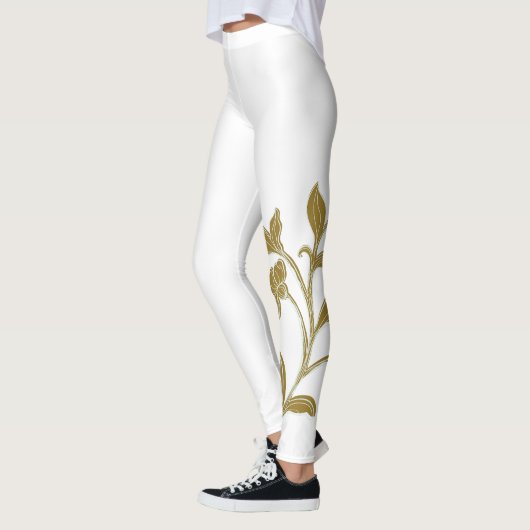 Gold Floral Leggings (Links)