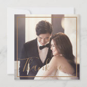 Gold Floral Metallic Arrangement Weddenschap Harte (Voorkant)