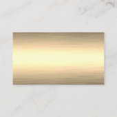 Gold Floral Mop & Bubbles House Cleaning Service Visitekaartje (Achterkant)