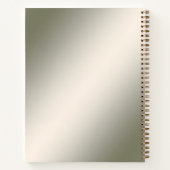 Gold Floral Notebook Notitieboek (Achterkant)