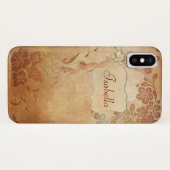 Gold Floral op maat Case-Mate iPhone Case (Achterkant (horizontaal))