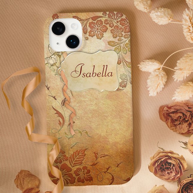  Gold Floral op maat Case-Mate iPhone Case (Creator heeft geüpload)